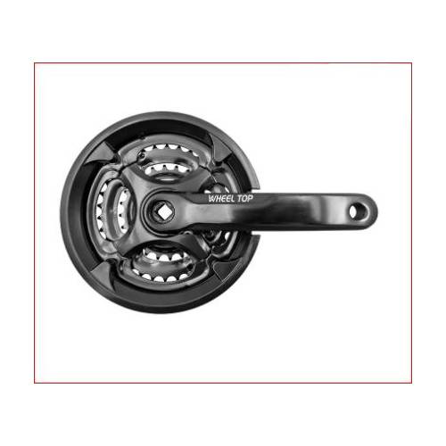 GUARNITURA Z.42x34x24 l.170 ALLUMINIO/ACCIAIO 9 VELOCITA' *NERA*