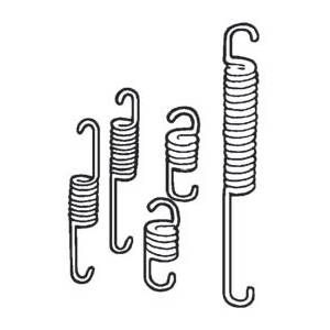 KIT MOLLE RITEGNO GANASCE PIAGGIO APE TM P602/P703 1 RUOTA