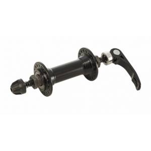 MOZZO ANTERIORE ALLUMINIO CON BLOCCAGGIO SU CUSCINETTI 36 fori *NERO*