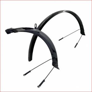 PARAFANGO IN PLASTICA "28 45mm.ASTA SINGOLA *NERO*