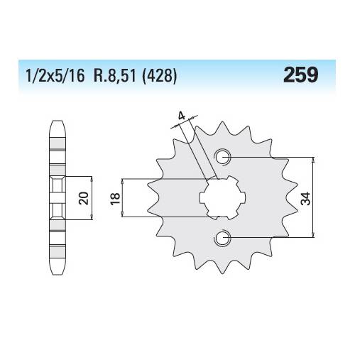 PIGNONE ART.259  Z.16