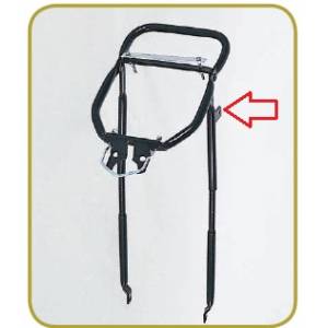 PORTACESTO CICLO VIAGGIO REGOLABILE CON ATTACCO FANALE *NERO*