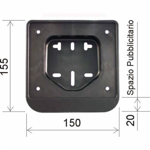 PORTATARGA CICLOMOTORE E SCOOTERS PER TARGHE DAL 2006