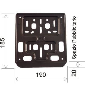 PORTATARGA IN PLASTICA DAL 1999