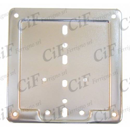 PORTATARGA MOTO FERRO CROMATO