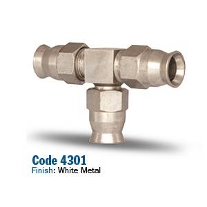 RACCORDO 3 VIE PER TUBO AERONAUTICO