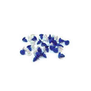 RIVETTI PORTATARGA IN PLASTICA IN SERIE DA 4