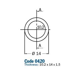 RONDELLA GUARNIZIONE IN ALLUMINIO 10