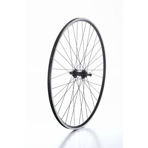 RUOTA CORSA 28 5/8 POSTERIORE ALLUMINIO/ALLUMINIO *NERO*