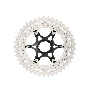 RUOTA LIBERA 11 VELOCITA' z11-46 A CASSETTA COMPATIBILE SHIMANO CORPO NERO INGRANAGGI ARGENTO
