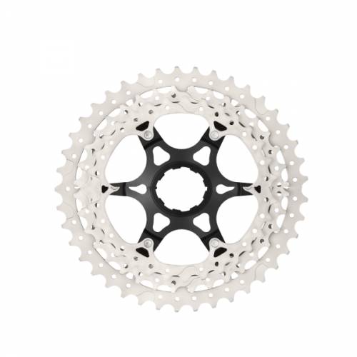 RUOTA LIBERA 11 VELOCITA' z11-46 A CASSETTA COMPATIBILE SHIMANO CORPO NERO INGRANAGGI ARGENTO