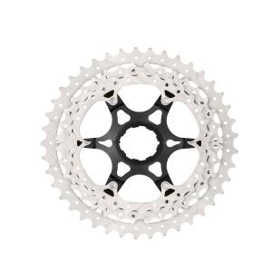 RUOTA LIBERA 11 VELOCITA' z11-50 A CASSETTA COMPATIBILE SHIMANO CORPO NERO INGRANAGGI ARGENTO
