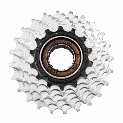 RUOTA LIBERA 6 VELOCITA' z14-16-18-20-22-24 A FILETTO CROMATA - SUNRACE