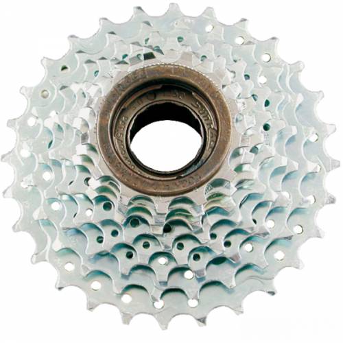 RUOTA LIBERA 7 VELOCITA' z13-15-17-19-21-24-28 A FILETTO CROMATA - Sunrace