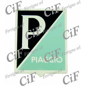 SCUDETTO GRANDE IN ALLUMINIO ADESIVO PIAGGIO VESPA VECCHI MODELLI