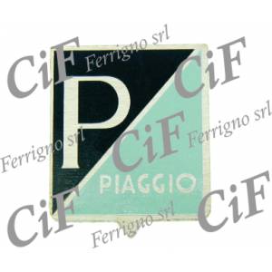 SCUDETTO PICCOLO IN ALLUMINIO ADESIVI PIAGGIO VESPA VECCHI MODELLI