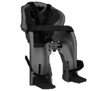 SEGGIOLINO ANTERIORE SIMPATICO ATTACCO AL MANUBRIO ANTRACITE IMBOTTITURA NERA CON BARRA PROTETTIVA