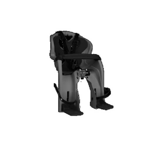 SEGGIOLINO ANTERIORE SIMPATICO ATTACCO AL MANUBRIO ANTRACITE IMBOTTITURA NERA CON BARRA PROTETTIVA