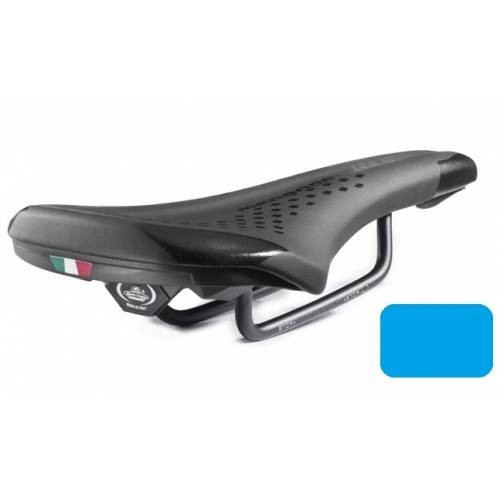 SELLA CICLO 250x145mm. *NERO BLU*  - Selle Montegrappa Menador