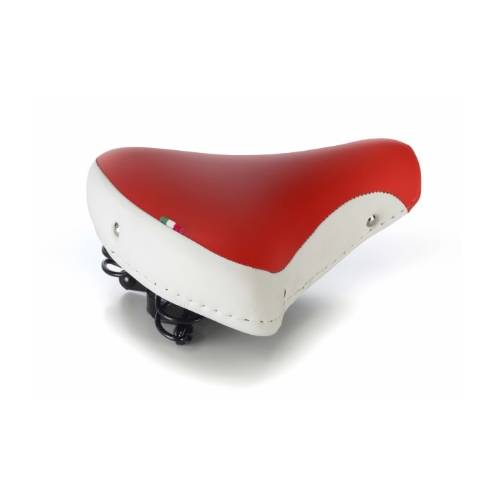 SELLA CICLO 265x215mm. *BIANCO/ROSSO* - MONTEGRAPPA Fold Bicolore