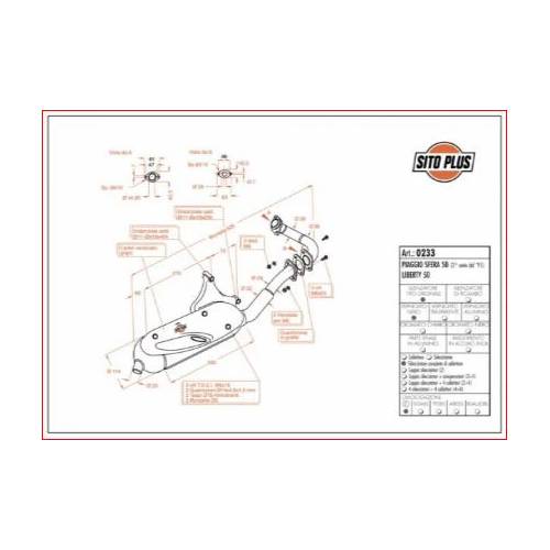 SILENZIATORE PIAGGIO LIBERTY/ET2/SFERA 2^ SERIE SITOPLUS