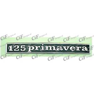 TARGHETTA "125 Primavera" POSTERIORE PIAGGIO VESPA