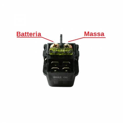 TELERUTTORE AVVIAMENTO 12V/150Ah 4 FASTON E FUSIBILE 30Ah