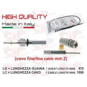 TRASMISSIONE CONTAKM CAVO 2mm. LUNGHEZZA 970/1000mm. PIAGGIO 125/150 VESPA 1951[]1962 RUOTA 8"