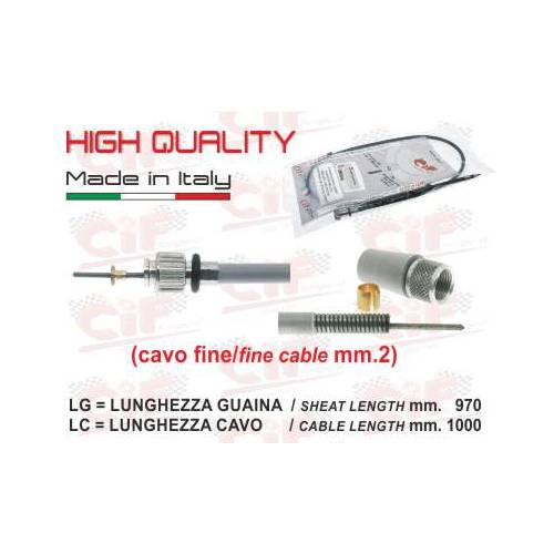 TRASMISSIONE CONTAKM CAVO 2mm. LUNGHEZZA 970/1000mm. PIAGGIO 125/150 VESPA 1951[]1962 RUOTA 8"