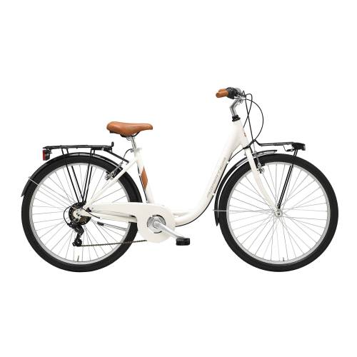 CICLO 26 CITY DONNA MONOTUBO TELAIO 45 ALLUMINIO 6 VELOCITA' *BIANCO* - ADRIATICA Cigno