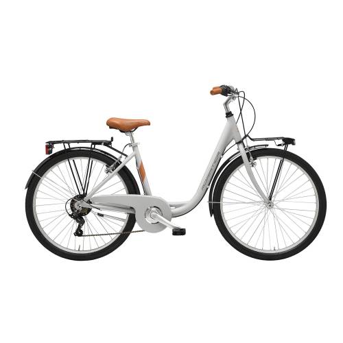 CICLO 26 CITY DONNA MONOTUBO TELAIO 45 ALLUMINIO 6 VELOCITA' *GRIGIO* - ADRIATICA Cigno
