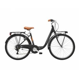 CICLO 26 CITY DONNA MONOTUBO TELAIO 45 ALLUMINIO 6 VELOCITA' *NERO* - ADRIATICA Cigno