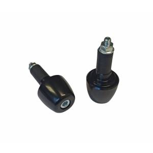 COPPIA TERMINALI MANUBRIO 28x25x13,5 ALLUMINIO NERO