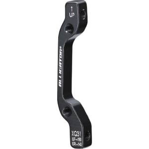 ADATTATORE PINZA FRENO CICLO DA FISSAGGIO SUPERIORE A FISSAGGIO LATERALE ANTERIORE DA 160mm. A 160mm. POSTERIORE DA 140mm. A 14