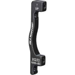 ADATTATORE PINZA FRENO CICLO FISSAGGIO SUPERIORE ANTERIORE DA 160mm. A 203mm.