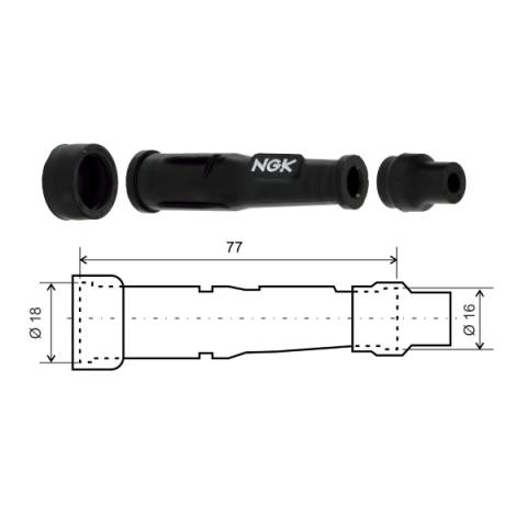 ATTACCO CANDELA SD05F 77x0 180? NGK