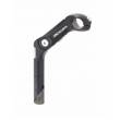 ATTACCO MANUBRIO REGOLABILE d.25,4 l.110mm. *NERO*