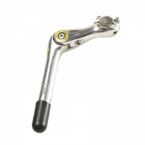 ATTACCO MANUBRIO REGOLABILE d.25,4 l.110mm. *SILVER*