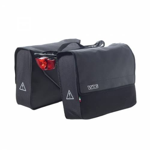 BORSA A BISACCIA RIGIDA AL PORTAPACCHI POSTERIORE 12x30x35cm. 25,2lt.
