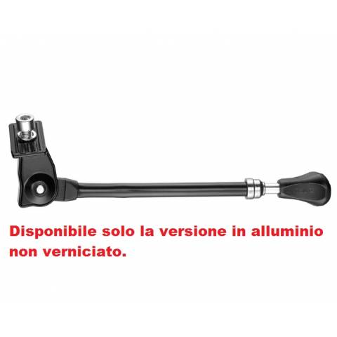 CAVALLETTO LATERALE CICLO REGOLABILE ALLUMINIO CON VITE E PIEDINO