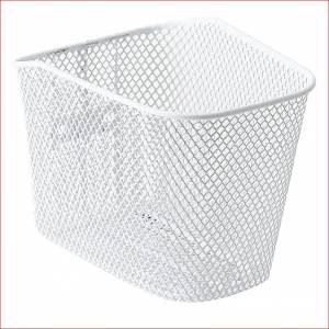 CESTINO ANTERIORE IN RETE 20x16,5x16,5 ATTACCO AL PIANTONE *BIANCO*