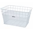 CESTINO ANTERIORE RETTANGOLARE IN RETE 40x30x22cm. *BIANCO* - BRN "Belgio"
