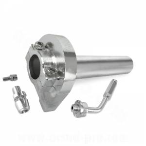 COMANDO GAS RAPIDO IN ALLUMINIO ANODIZZATO *ARGENTO*