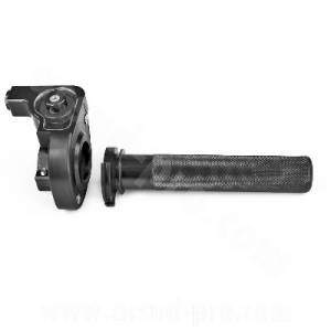 COMANDO GAS RAPIDO IN ALLUMINIO ANODIZZATO RICAVATO DAL PIENO *NERO* - NOEND Perfect