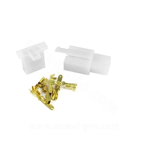 CONNETTORE ELETTRICO A 3 PIN MASCHIO/FEMMINA