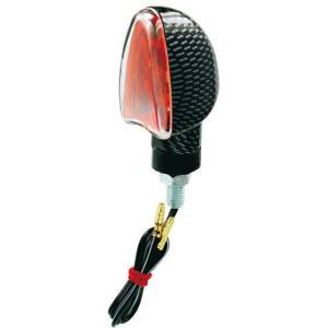 COPPIA FRECCE DEVIL CARBONIO GAMBO CORTO VETRO BIANCO OMOLOGATE