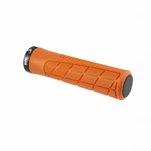 COPPIA MANOPOLE CICLO MTB d.22x120mm. LOCK RING PRO *ARANCIO* - WAG Mtb Pro