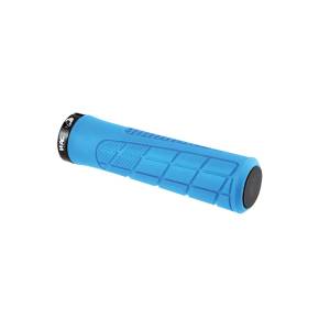 COPPIA MANOPOLE CICLO MTB d.22x120mm. LOCK RING PRO *AZZURRO* - WAG Mtb Pro