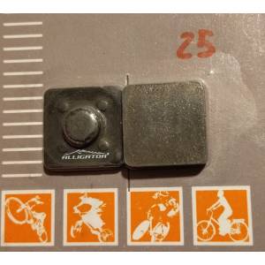 COPPIA PASTIGLIE FRENO CICLO 25x25x6,5