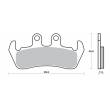 COPPIA PASTIGLIE FRENO FERODO FDB699P ( ug.SBS653)